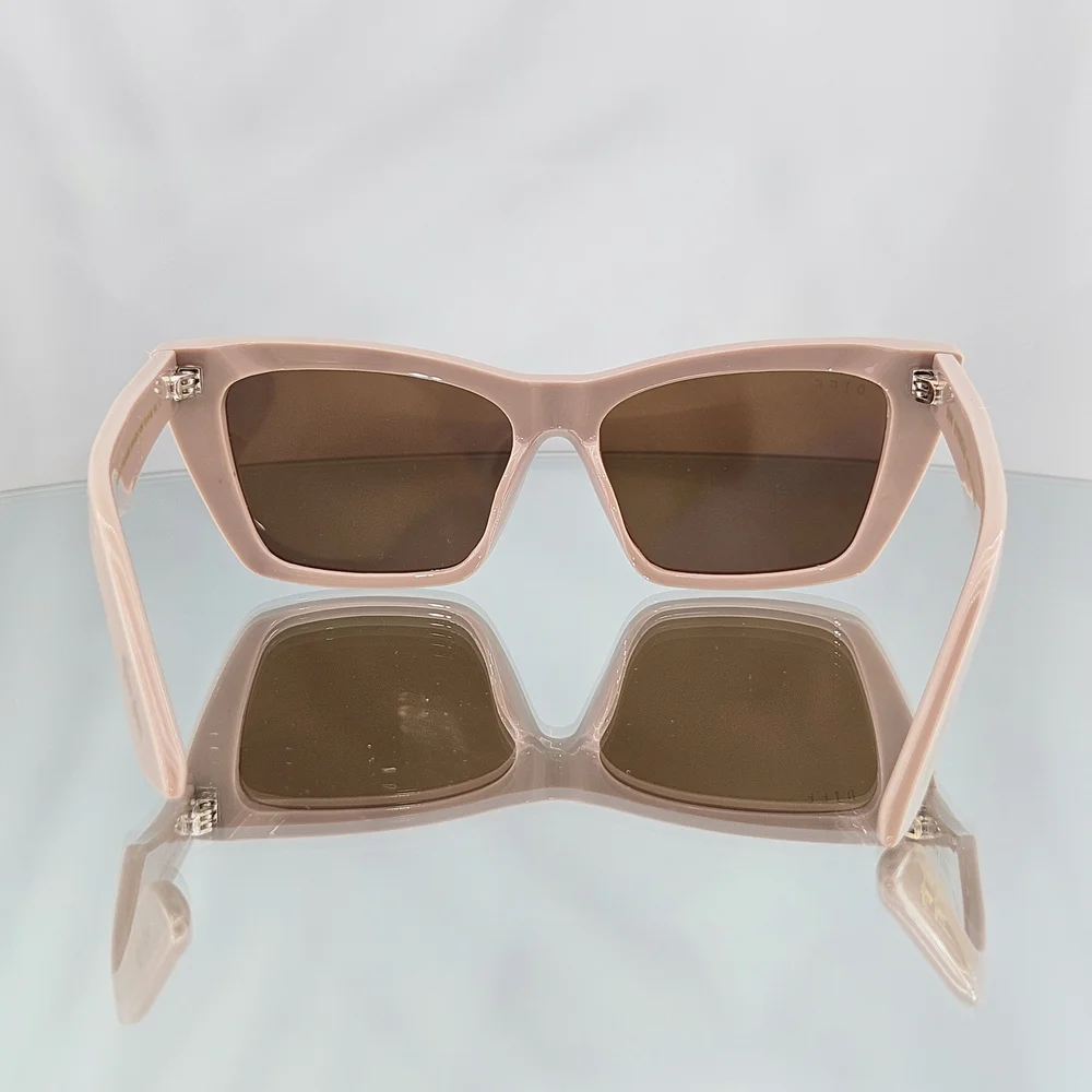 DIFF x Krista Horton Sunglasses The Kolly Light Taupe Brown Polarized Retro Gift